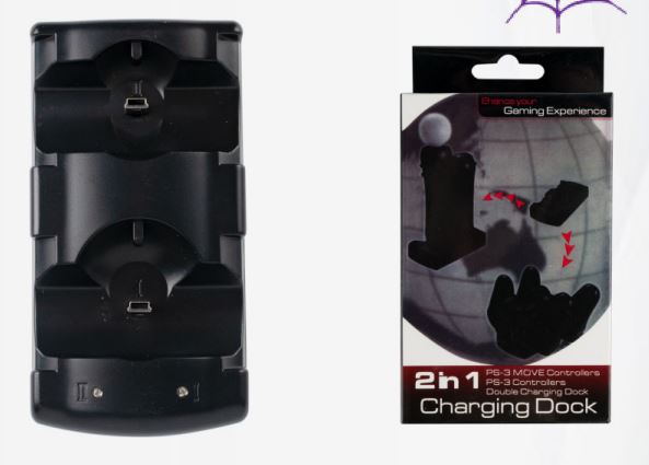 TE Base De Carga 2 En 1 Para Control Ps3